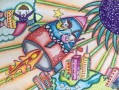 我的梦想主题绘画科技 科技画参赛获奖作品素材